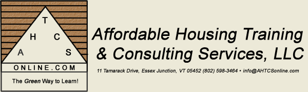 Affordable Housing Training and Consulting Services